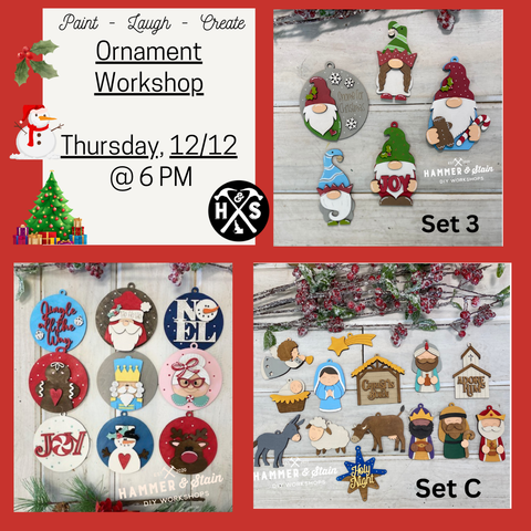 12/12 @ 6 PM Ornament Event