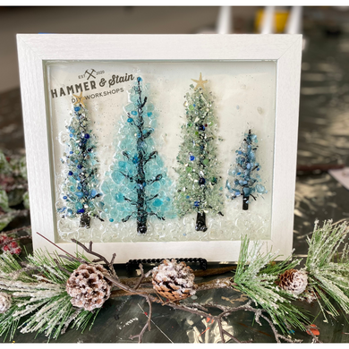 Resin Glass Trees - WINTER or CHRISTMAS